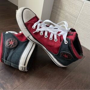 Converse Chuck Taylor All Star High Street Mid Red & Black Sneakers Men’s 7.5